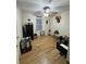 A bedroom with a wooden floor and outdoor decor at 260 Carolina Cir, Walterboro, SC 29488