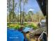 A backyard with patio furniture and deck at 2729 Barracada Rd, Walterboro, SC 29488