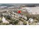 Aerial view showcases home's ideal location near the water at 2777 Oak Manor Dr, Mount Pleasant, SC 29466
