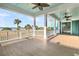 Inviting balcony featuring views of waterfront, white railings and neutral tile at 2777 Oak Manor Dr, Mount Pleasant, SC 29466