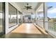 Covered back porch with water views at 2777 Oak Manor Dr, Mount Pleasant, SC 29466