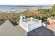 Rooftop deck with white railing and stunning views of the river and marsh at 2777 Oak Manor Dr, Mount Pleasant, SC 29466