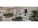 Bright living room with contemporary furniture and open-concept design, connecting to the kitchen at 314 Tiliwa St, Summerville, SC 29486