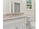 Clean bathroom featuring a vanity with countertop sink and a toilet at 317 Commons Way, Goose Creek, SC 29445