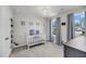 Bedroom room featuring a crib, side tables and a window with gray curtains at 3199 Great Egret Dr, Johns Island, SC 29455