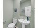 Cozy powder room features modern fixtures and coastal decor at 3199 Great Egret Dr, Johns Island, SC 29455