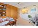Welcoming dining area with table setting, plenty of storage, and access to additional spaces at 3701 Docksite Rd # 108, Edisto Beach, SC 29438