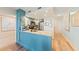 View of the kitchen with modern stainless steel appliances and granite countertops at 3701 Docksite Rd # 108, Edisto Beach, SC 29438