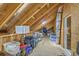 Attic featuring exposed rafters and ample storage at 406 Summers Dr, Summerville, SC 29485