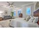 Relaxing main bedroom features hardwood floors, ample lighting, and comfortable seating at 406 Summers Dr, Summerville, SC 29485