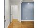 Inviting living room featuring hardwood floors and neutral blue walls at 407 Boone Hill Rd, Summerville, SC 29483