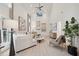 Bright living room featuring vaulted ceiling, comfortable seating, modern decor, and natural light at 6 Beverly Rd, Charleston, SC 29407