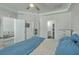 Inviting main bedroom featuring soft bedding, neutral tones, and ample closet space at 637 Hilchot Dr, Summerville, SC 29486
