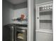 Efficient laundry area featuring modern washer and dryer, plus storage at 8530 Bentwood Dr, North Charleston, SC 29406