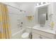 Well-lit full bathroom featuring modern fixtures and a tub with shower at 861 Recess Point Dr, Moncks Corner, SC 29461