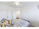 Cozy bedroom featuring neutral decor, ceiling fan and double door closet at 861 Recess Point Dr, Moncks Corner, SC 29461