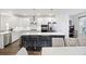 Bright, eat-in kitchen features modern appliances, a spacious island, and stylish seating at 861 Recess Point Dr, Moncks Corner, SC 29461