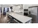 Open-concept kitchen featuring a large island, stainless appliances, and seamless access to living areas at 861 Recess Point Dr, Moncks Corner, SC 29461
