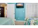 Comfortable bedroom featuring a flat-screen TV and closet space for a relaxing retreat at 864 Club Cottage Rd, Edisto Beach, SC 29438