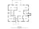 Detailed floor plan showcasing the layout of the home including rooms and dimensions at 864 Club Cottage Rd, Edisto Beach, SC 29438