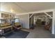 Spacious garage with golf cart parking and ample storage at 864 Club Cottage Rd, Edisto Beach, SC 29438
