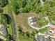An aerial shot showcases three homes with lush green surroundings, offering serene privacy at 0 James Bell Dr, North Charleston, SC 29406