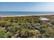 Scenic aerial view showcasing a stunning beachfront property with ocean views at 1330 Sea Elder Dr # C, Kiawah Island, SC 29455