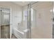 Bright bathroom features a tub, shower, and window at 154 Old Jackson Rd, Goose Creek, SC 29445