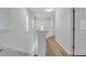 Hallway with hardwood floors and white walls at 154 Old Jackson Rd, Goose Creek, SC 29445