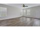 Spacious living room featuring hardwood floors and a ceiling fan at 154 Old Jackson Rd, Goose Creek, SC 29445