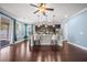 Spacious kitchen featuring granite counters, stainless appliances, and an island with bar seating at 158 Netherfield Dr, Summerville, SC 29486