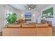 Relaxing living room with fireplace feature, leafy houseplants, and comfortable seating at 159 Lucky Day Dr, Summerville, SC 29486