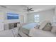 Light-filled main bedroom showcasing a tufted headboard and luxury bedding at 159 Lucky Day Dr, Summerville, SC 29486