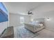 Spacious main bedroom featuring a ceiling fan, accent rug, and large television at 159 Lucky Day Dr, Summerville, SC 29486