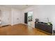 Entryway with hardwood floors, a console table with decor, and double doors at 176 Hainsworth Dr, North Charleston, SC 29418