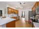 Modern kitchen with wooden cabinets, stainless steel appliances, and plenty of counter space at 176 Hainsworth Dr, North Charleston, SC 29418
