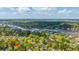 Aerial shot showcasing the waterfront neighborhood and the expansive surrounding green space at 1883 Hall Point Rd, Mount Pleasant, SC 29466