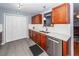Kitchen features white subway tile backsplash, stainless steel appliances, and wood cabinets at 201 Island Green Rd, Goose Creek, SC 29445