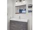 Bathroom with sleek vanity, modern sink, and stylish fixtures with ample storage at 213 Braly Dr, Summerville, SC 29485