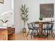 Bright dining area featuring a charming round table and stylish chairs with decorative accents at 2244 Ashley Crossing Dr # 1232, Charleston, SC 29414