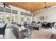 A covered lounge area offers comfortable seating, ceiling fans, and an open design for residents to enjoy the outdoor space at 2244 Ashley Crossing Dr # 1232, Charleston, SC 29414