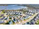 Picturesque aerial view of a beautiful residential community with waterfront access and well-maintained landscaping at 2951 Clearwater Dr, Mount Pleasant, SC 29466