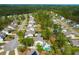 Attractive neighborhood showcasing properties with swimming pools and well-maintained streets and lawns at 4029 Cascades Thrust, Summerville, SC 29483