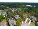 Aerial view of a neighborhood with neatly arranged homes, lush trees, and a sense of community and privacy at 4029 Cascades Thrust, Summerville, SC 29483