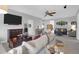 Spacious living room with a ceiling fan, recessed lighting, and neutral decor for a cozy ambiance at 4029 Cascades Thrust, Summerville, SC 29483