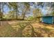 Large backyard with shed and playground equipment provides ample space for outdoor enjoyment at 4418 Hardwood St, Ladson, SC 29456