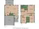 This is the floor plan for 449 Whispering Breeze Lane showing the layout and dimensions of each room at 449 Whispering Breeze Ln, Summerville, SC 29486