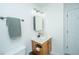 Well-lit bathroom features a vanity with ample storage, a modern mirror, and updated fixtures at 5132 E Liberty Park Cir, North Charleston, SC 29405