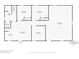 Floor plan layout of the detached guest house showing workshop, living room, kitchen, bedrooms, and bathrooms at 516 Central Ave, Summerville, SC 29483