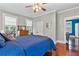 Bedroom with wooden floors, plenty of windows, and a calming atmosphere at 516 Central Ave, Summerville, SC 29483